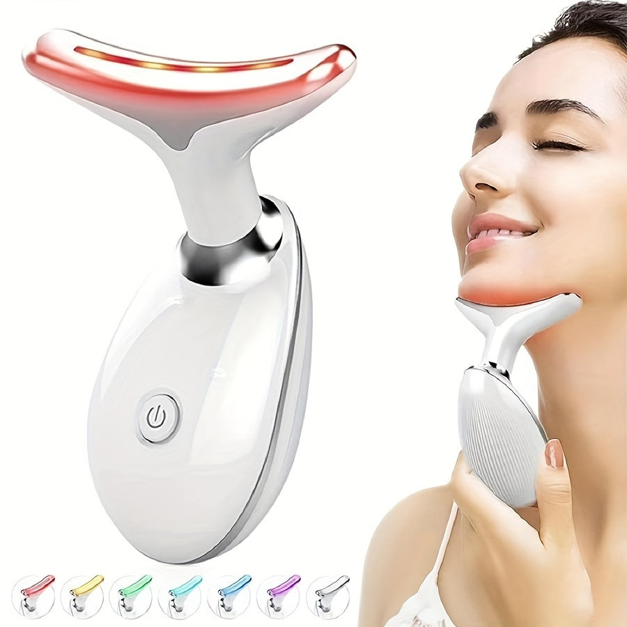 7LED Color Vibrating Neck Device