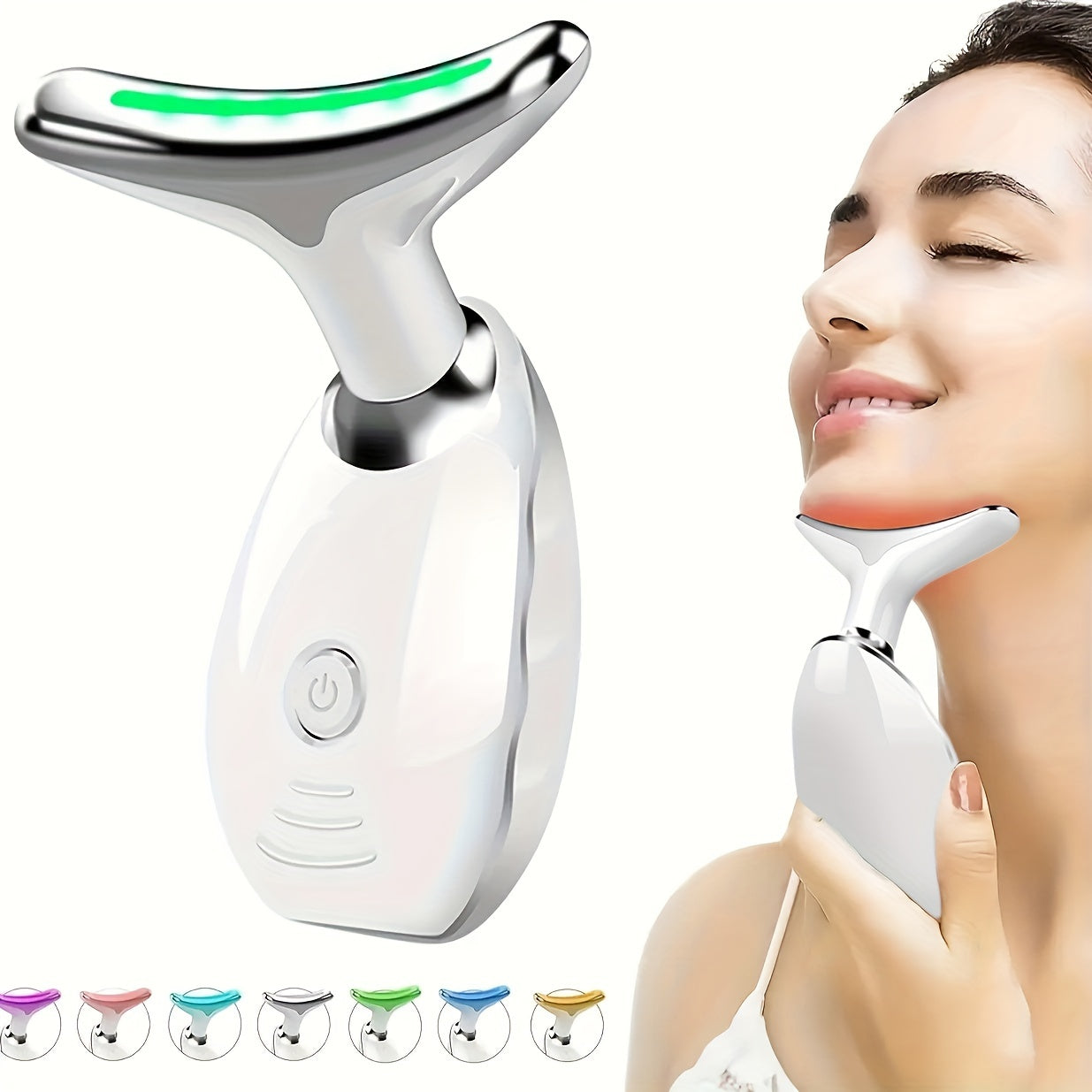 7LED Color Vibrating Neck Device