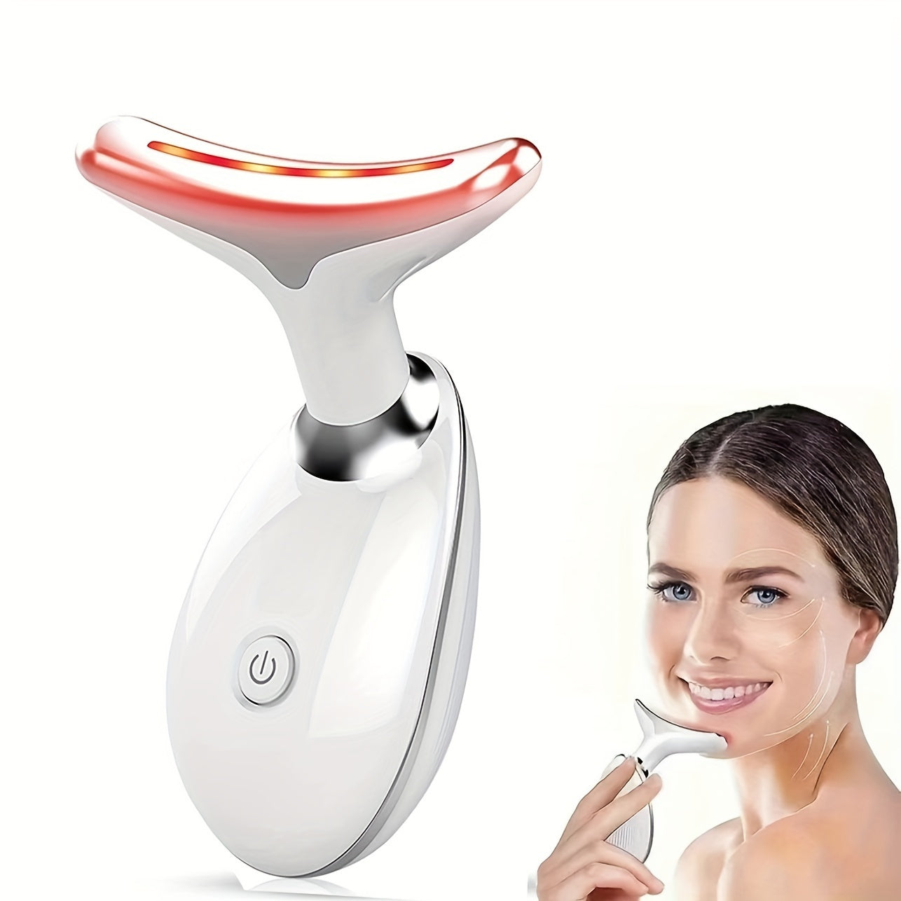 7LED Color Vibrating Neck Device