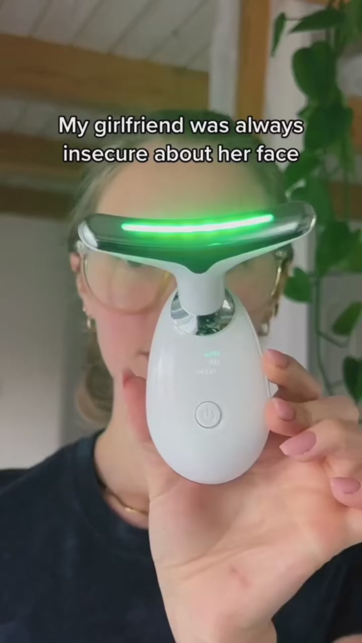 7LED Color Vibrating Neck Device
