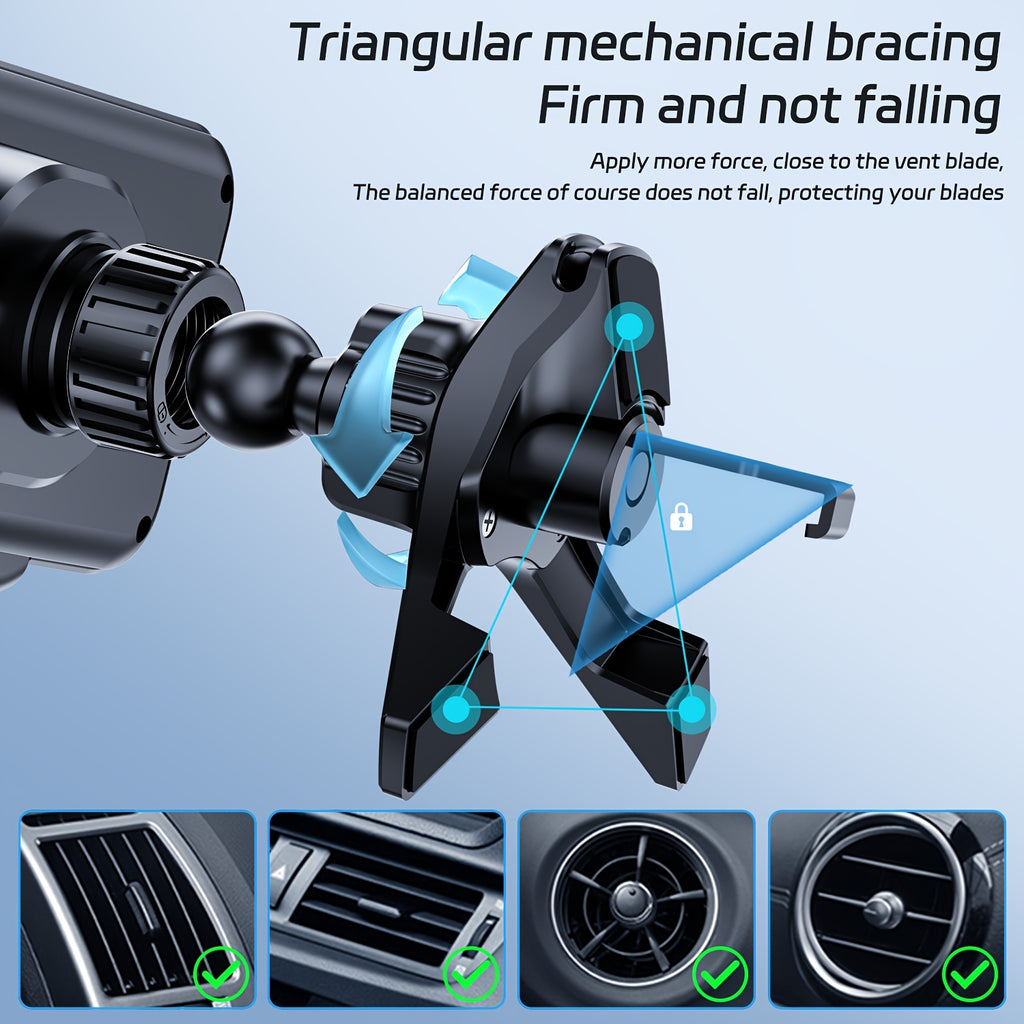 Smart Wireless Charging Car Holder Electric Induction Clamping