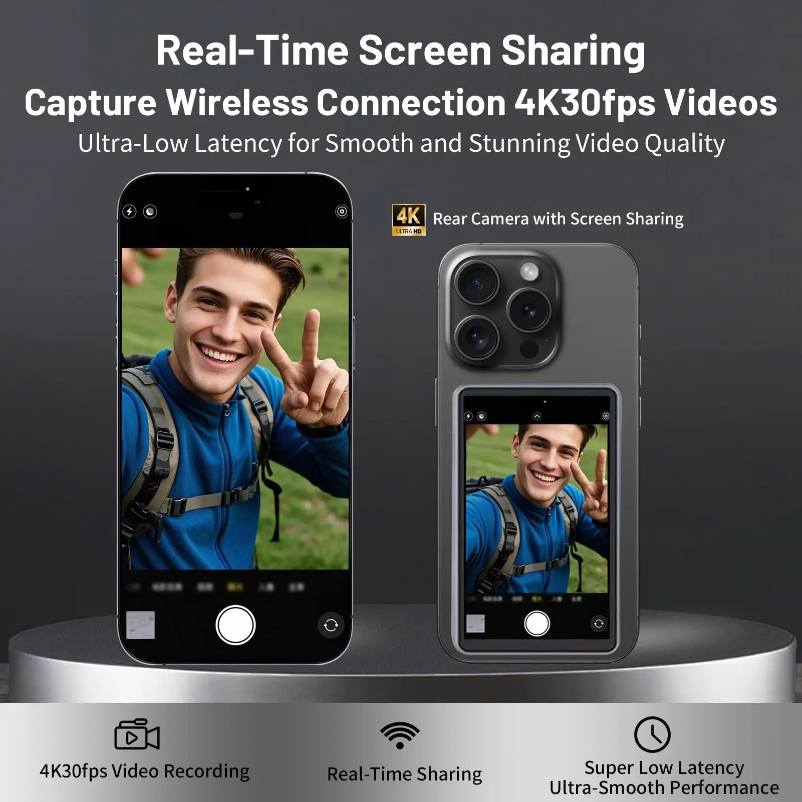 Magnetic Phone Selfie Monitor
