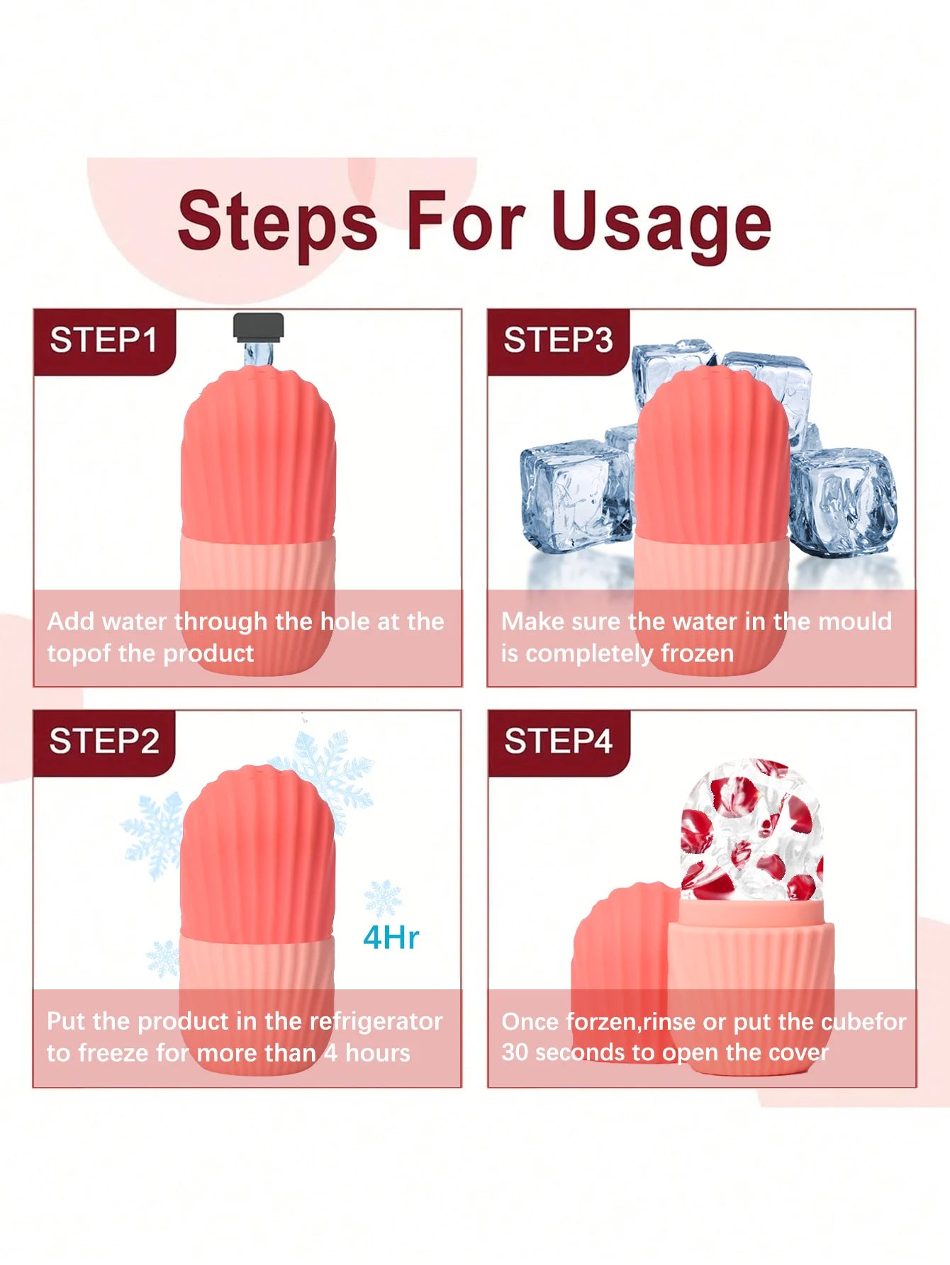 1pc，Silicone Ice Roller