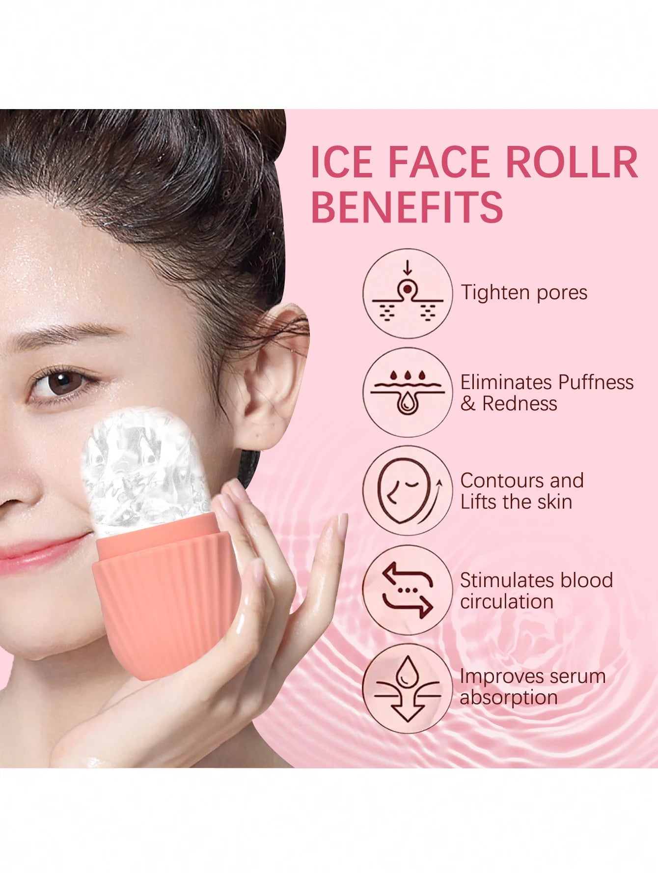 1pc，Silicone Ice Roller