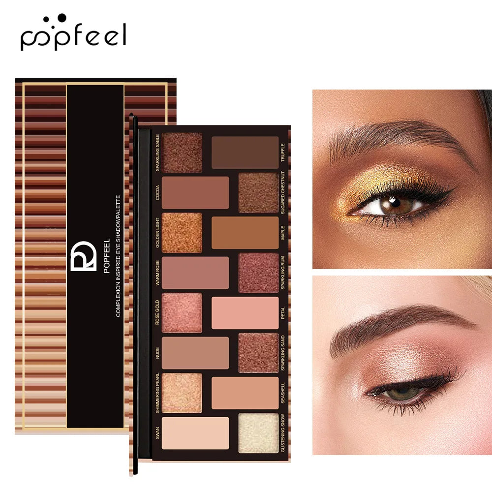 16 Color Eyeshadow Palette Glitter for Eyes Shimmer Matte Eye Shadow