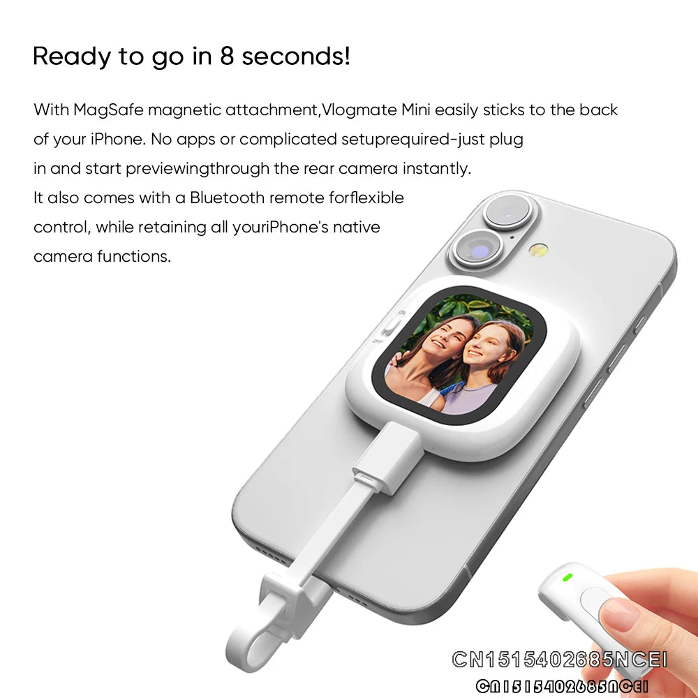 Magnetic Selfie Monitor Screen Remote